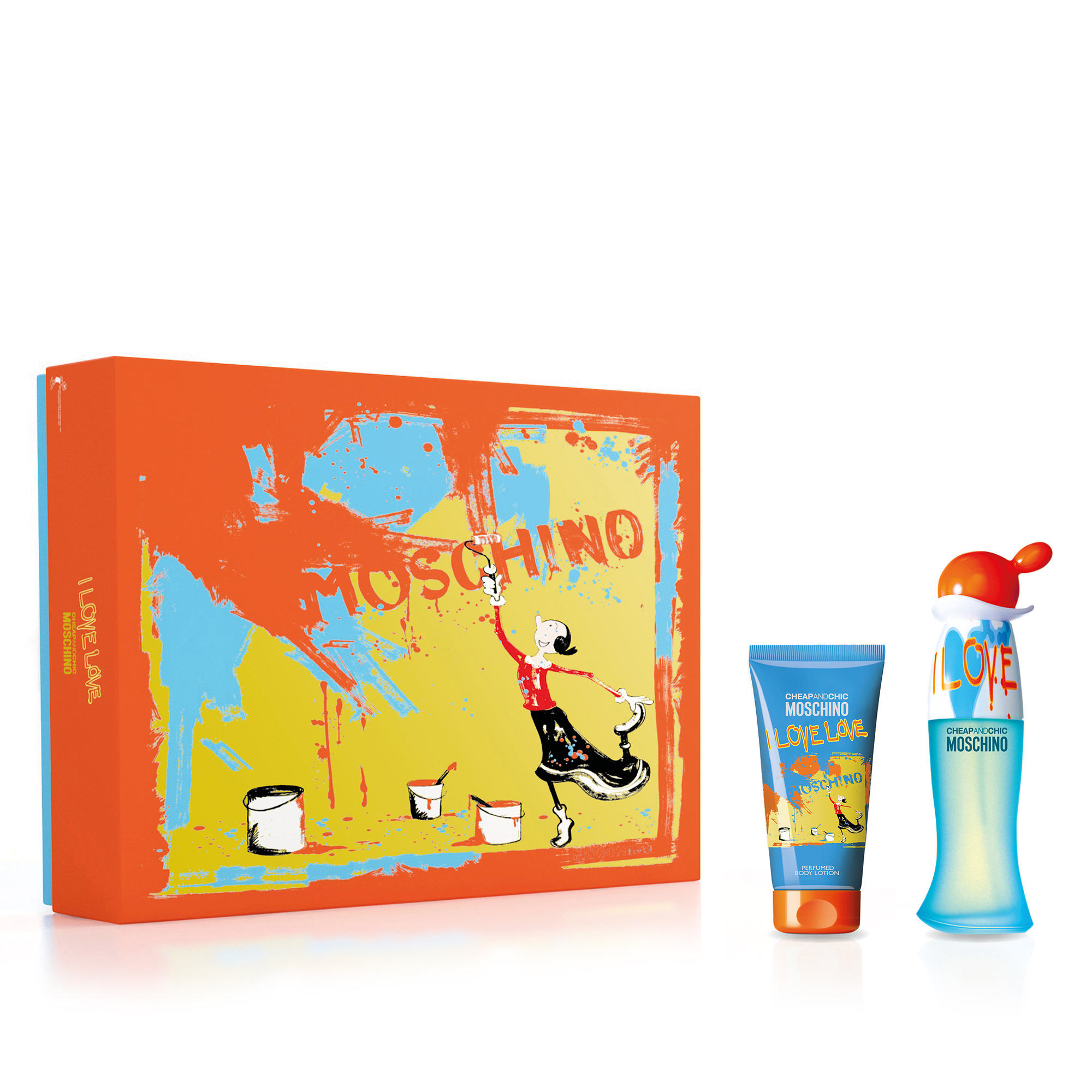 Moschino I Love Love EDT 30ml Gift Set 2020 thefragrancecounter.co.uk